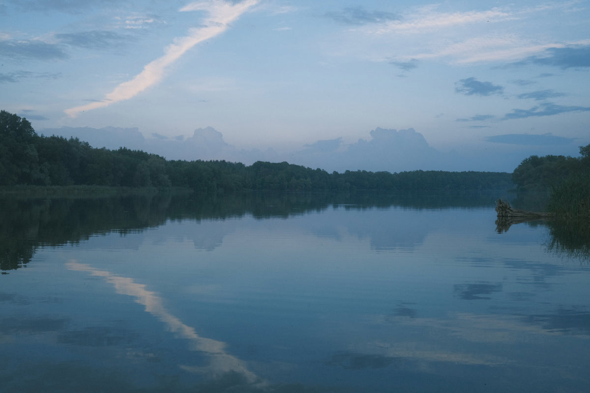blue hour over Guelph Lake